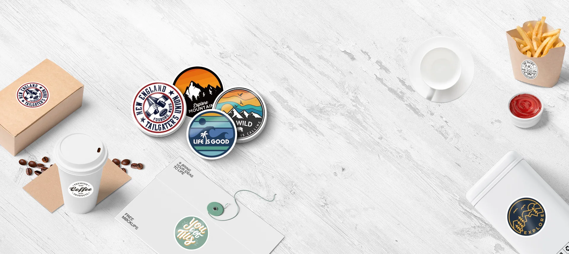 Design your own circle stickers