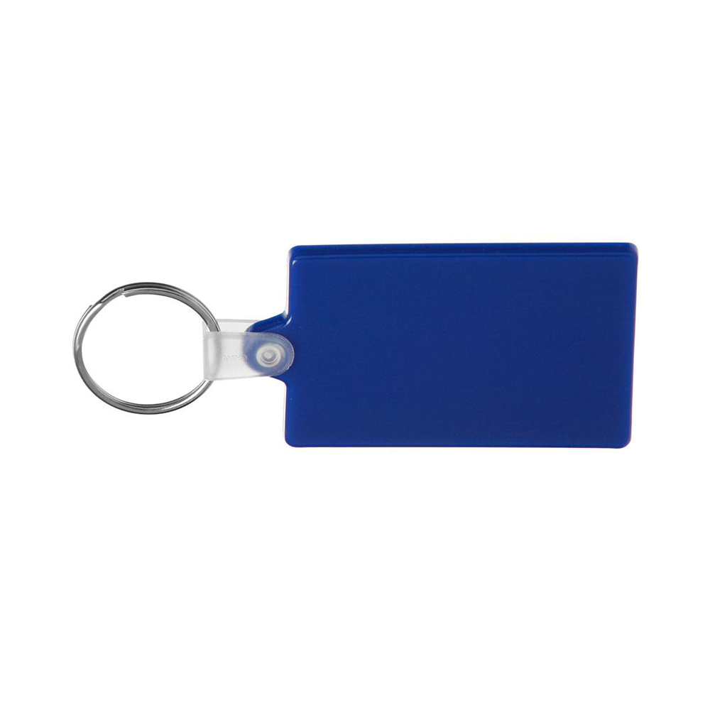 Blue Rectangle Soft Keychains