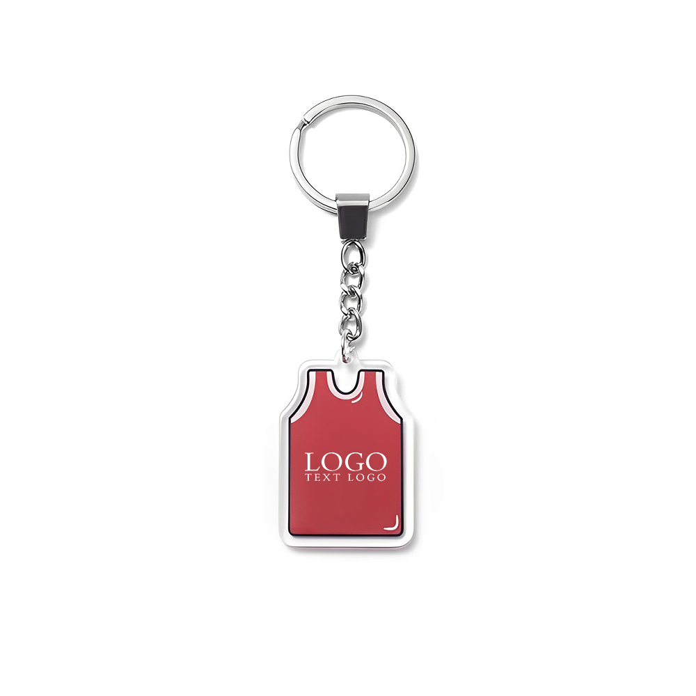 Custom Jersey Keychain Red Logo