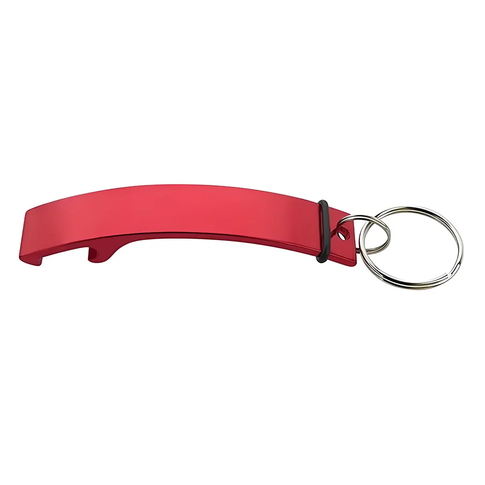 Branded Curve Aluminum Bottle Opener Red Branded Curve Aluminum Bottle Opener Red