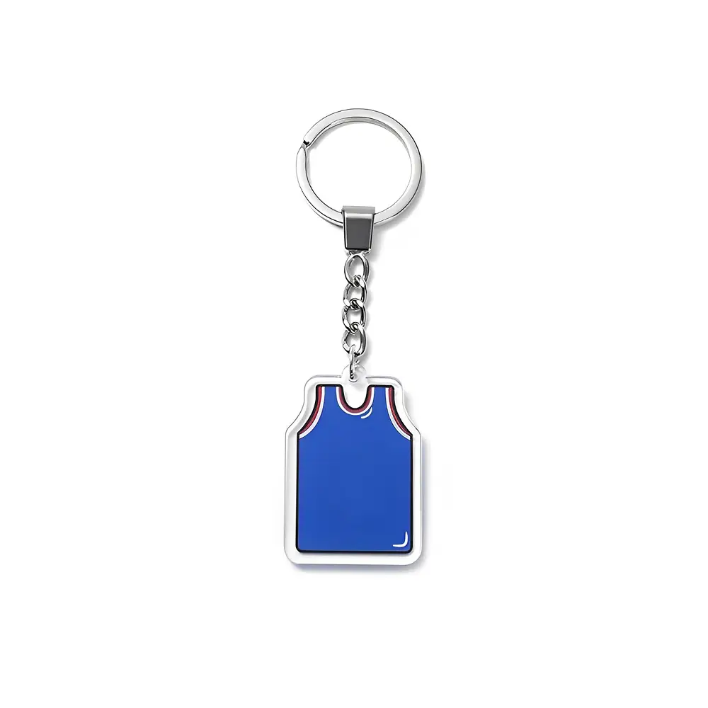 Custom Jersey Keychain Blue