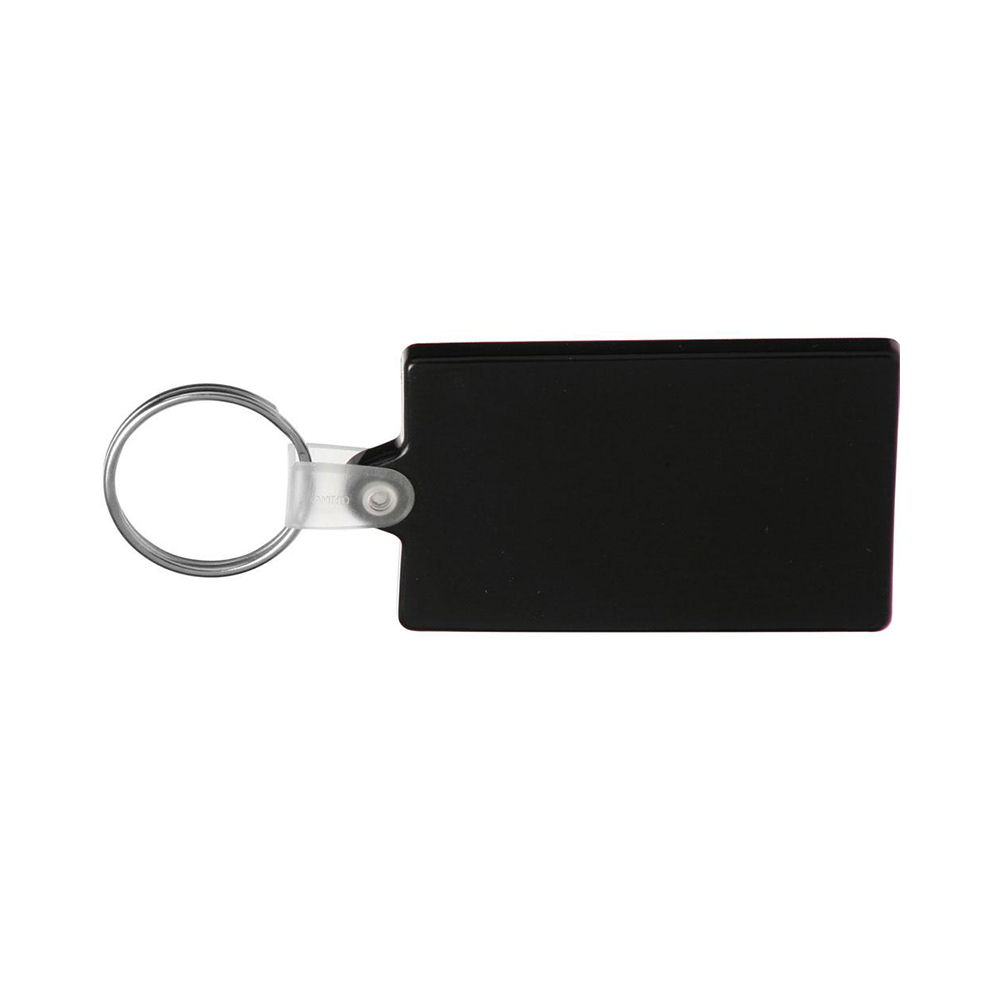 Black Rectangle Soft Keychains