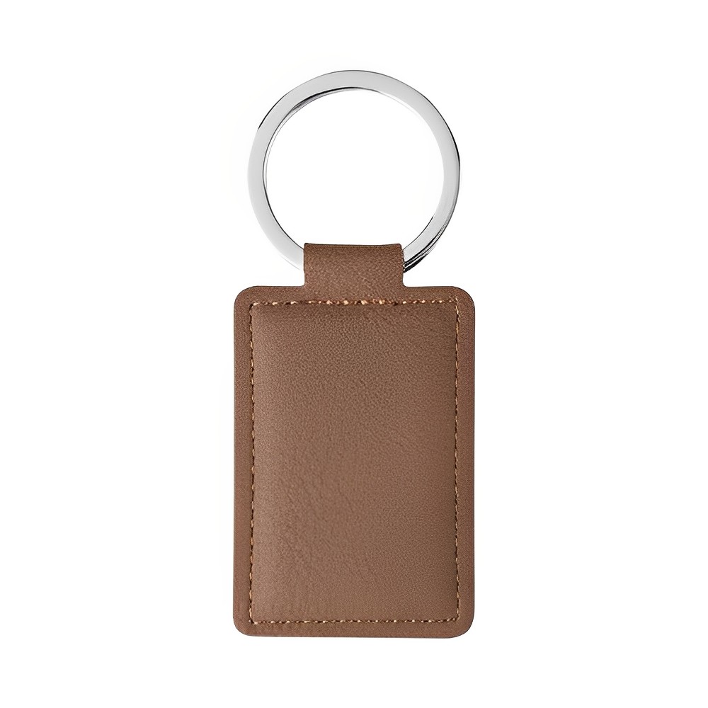 Advertising Leatherette Executive Key Tag Brown