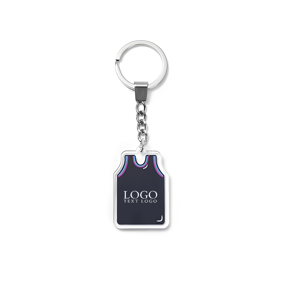 Custom Jersey Keychain Black Logo