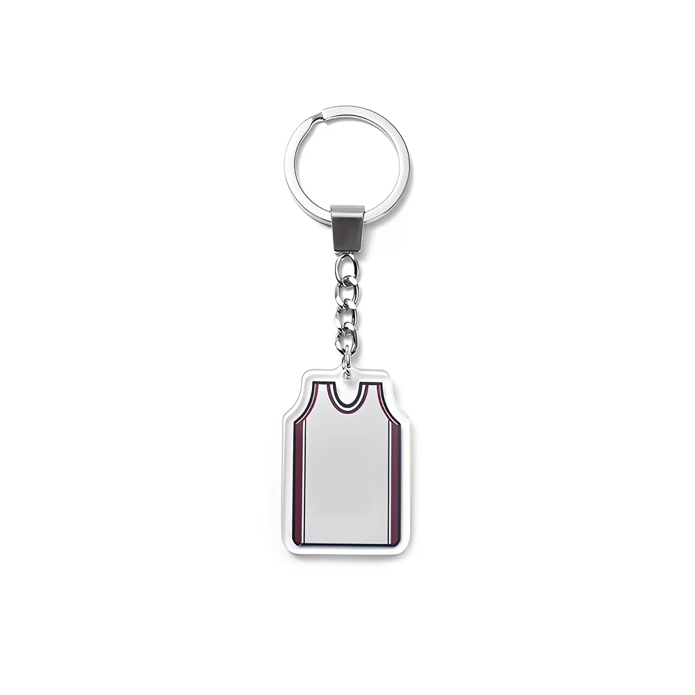 Custom Jersey Keychain White