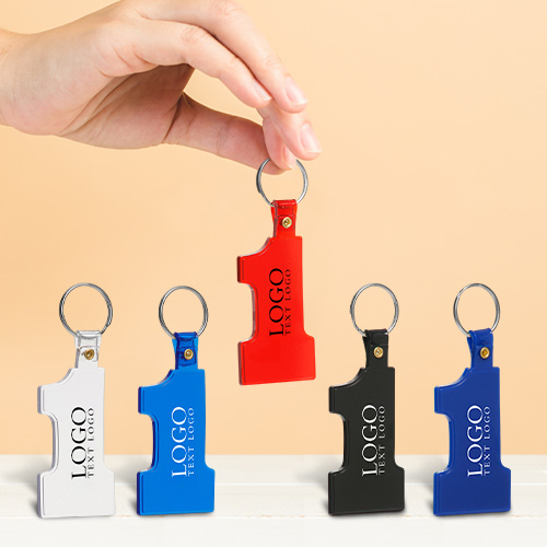 Advertising Number One-Shaped Soft Plastic Keychain