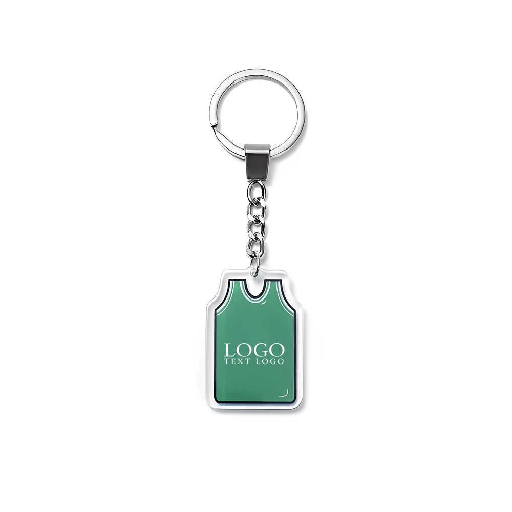 Custom Jersey Keychain Green Logo