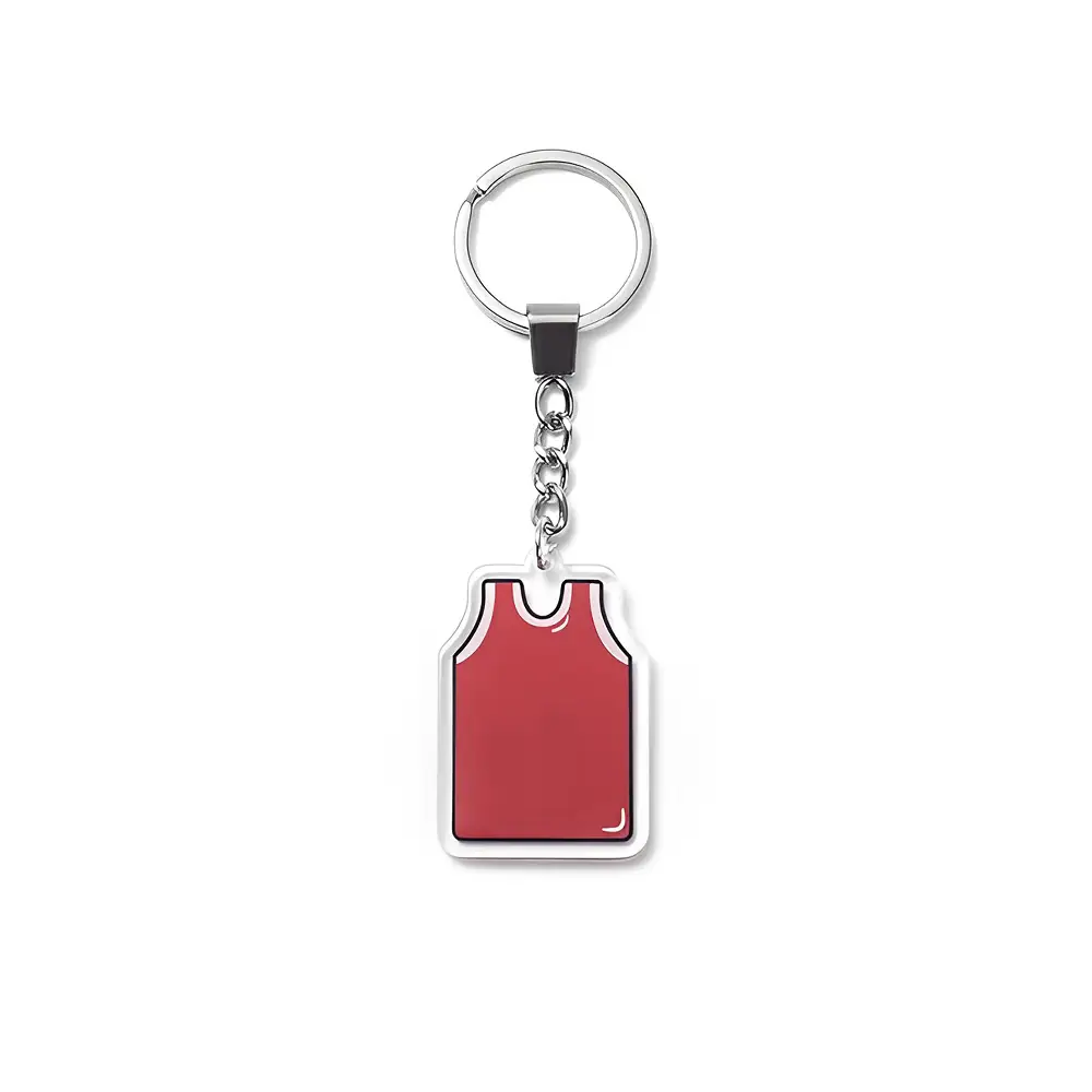 Custom Jersey Keychain Red