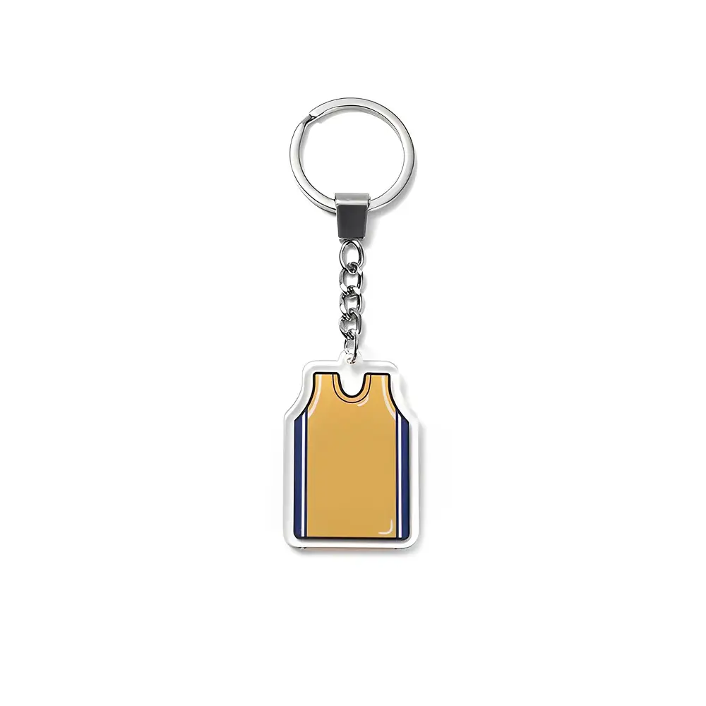 Custom Jersey Keychain Yellow