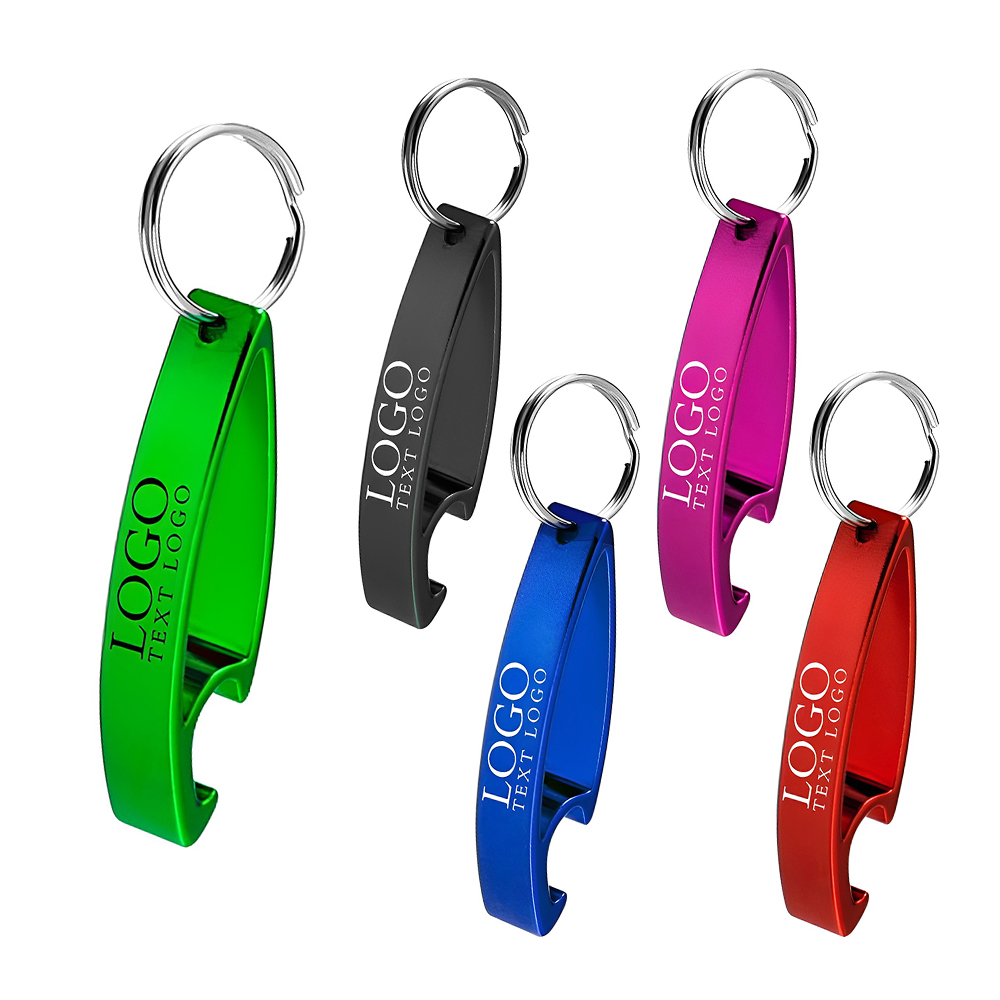 Aluminum Bottle Opener Keychains Group With Logo
