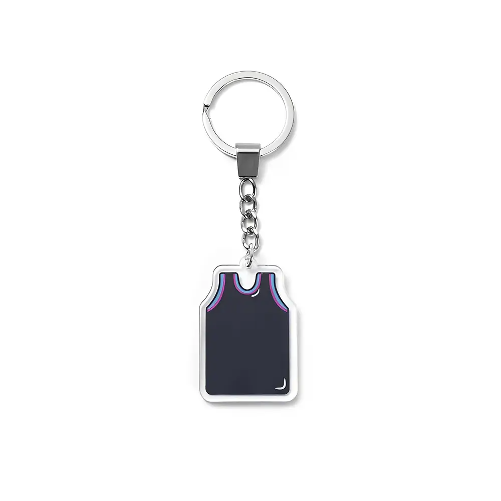Custom Jersey Keychain Black