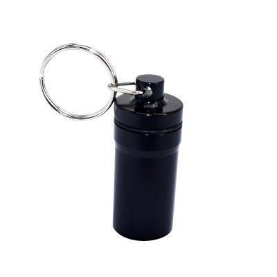 Custom Waterproof Metal Pill Box with Keychain