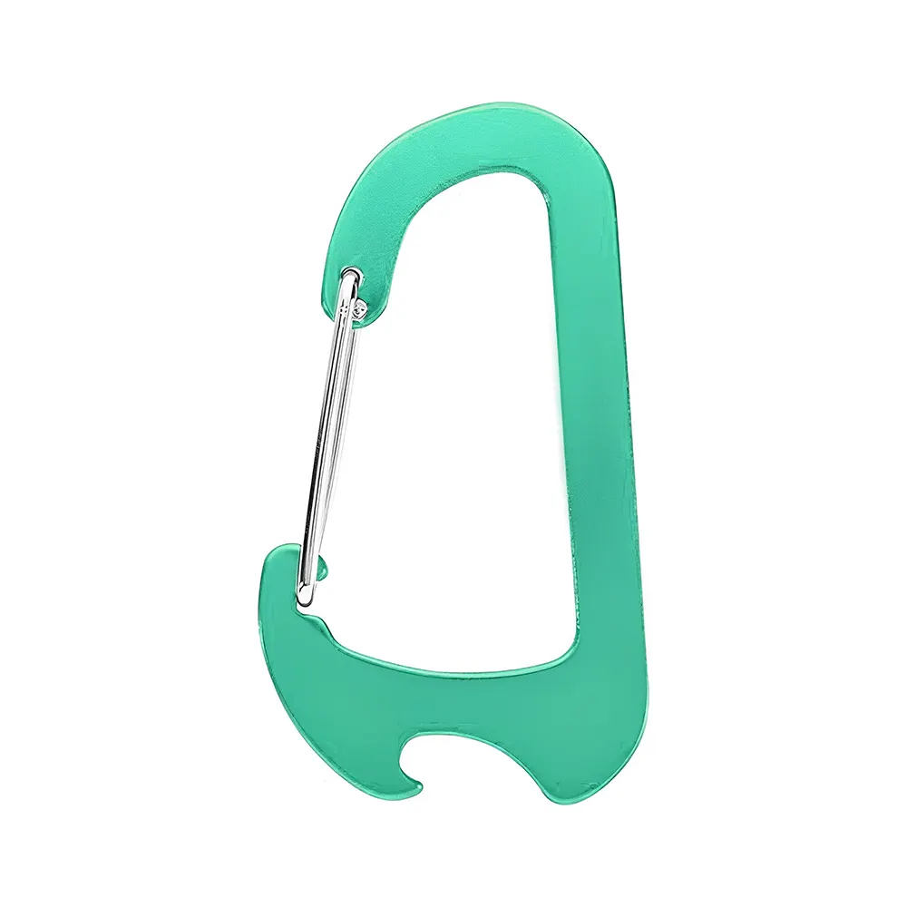 Engraved Everest Carabiner Bottle Opener Green Engraved Everest Carabiner Bottle Opener Green