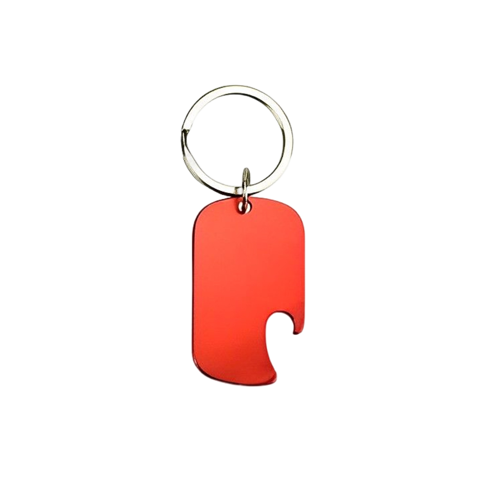 Promotional Dog Tag With Bottle Opener Red
