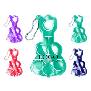 Guitar Shape Fidget Toy Keychain