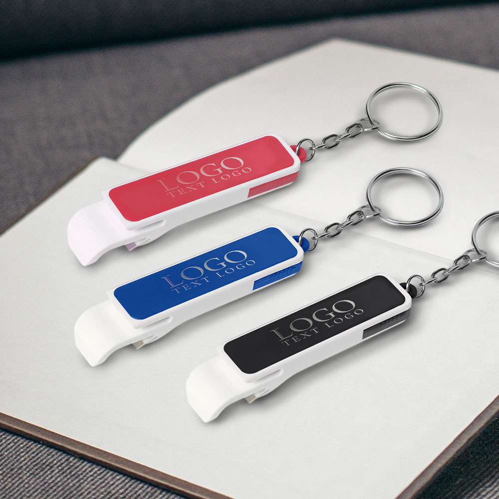 Black Bottle Opener And Phone Stand Key Chains With Logo-Group