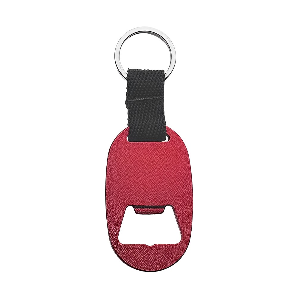 Red Metal Key Tag With Bottle Openers