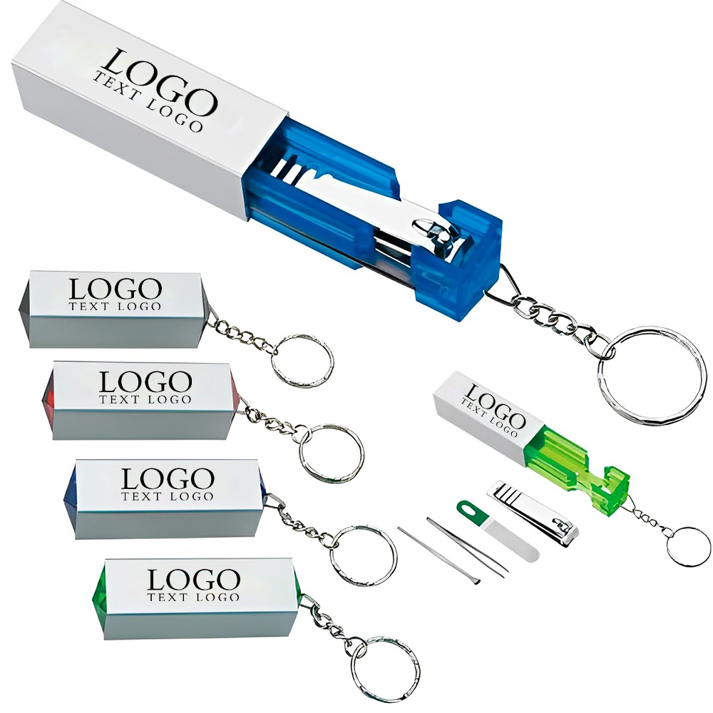 Custom Keychain With Manicure Pillar Group With Custom Logo