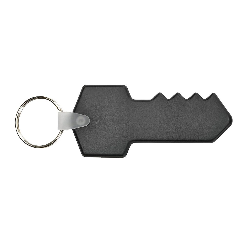 Custom Key Soft PVC Keytag Black