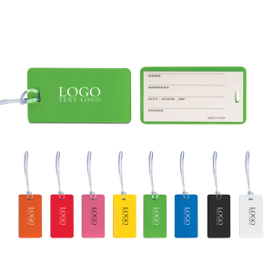 Promotional Hi-Flyer Luggage Tag With Clear Strap