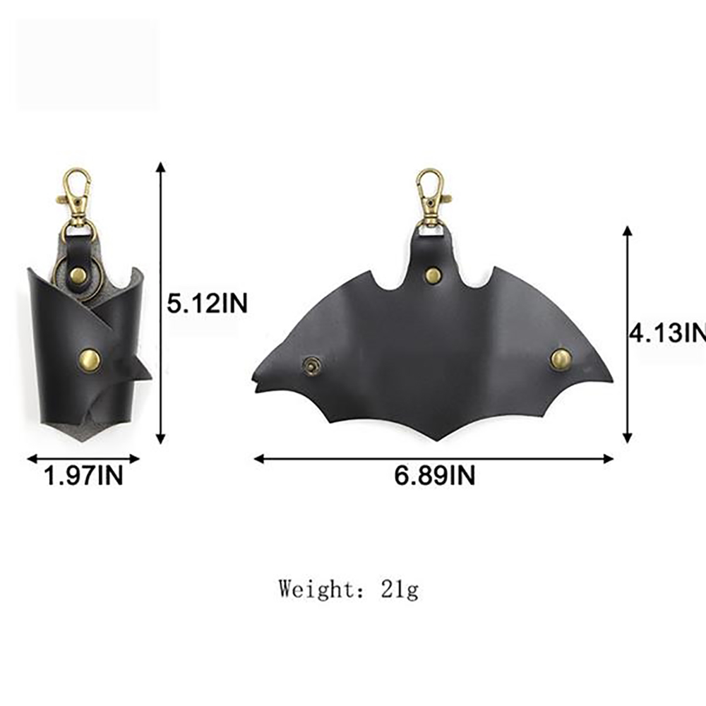 KeyChain Leather Bat Size