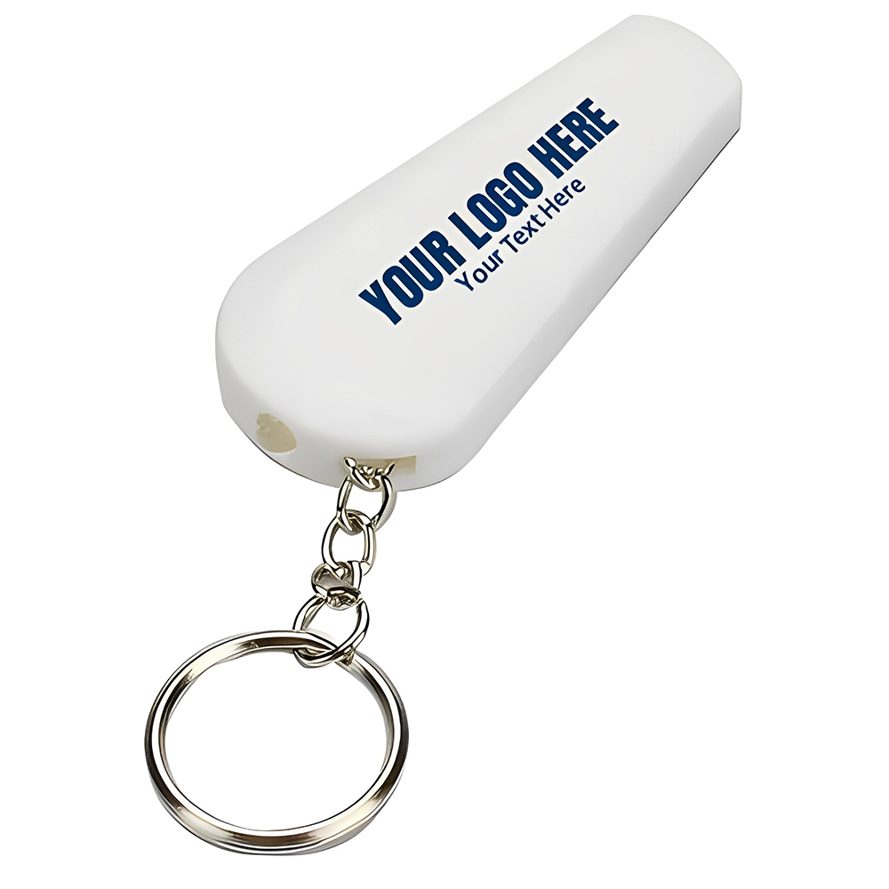 White Light N Whistle Key Tag With Logo