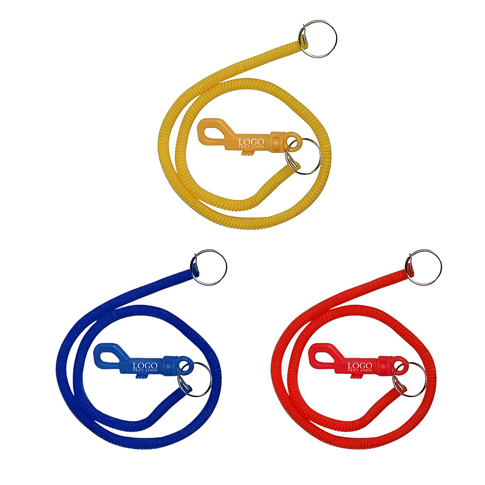 Clip With 20 Long Coil Keyring Group With Logo