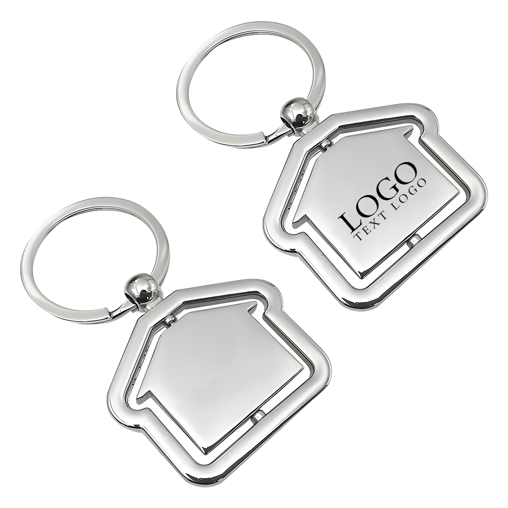 Metal House Keychain Unique