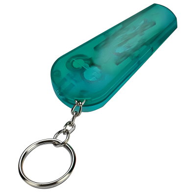 Advertising Whistle Key Chain With LED Light