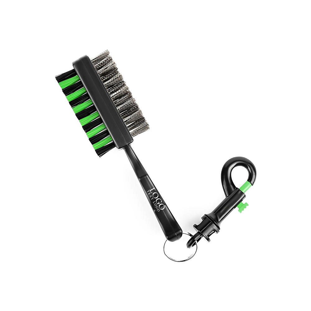 Golf Club Brush With Hook Green Logo