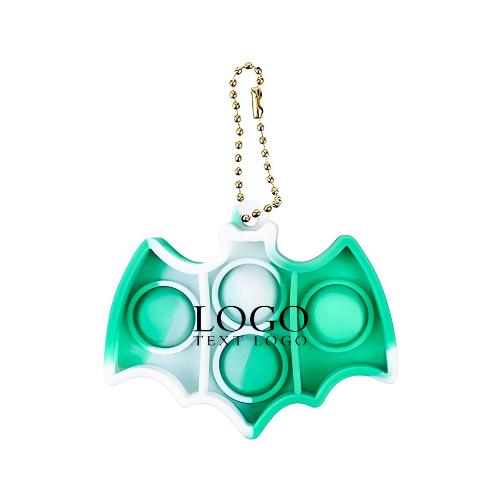 Bat-shaped Camouflage Pop Fidget Toy Keychain img (7)