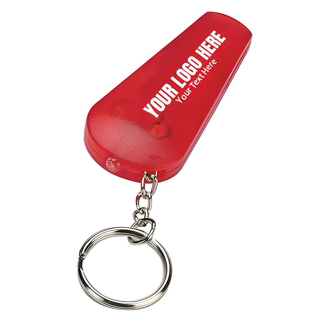 Red Light N Whistle Key Tag With Logo