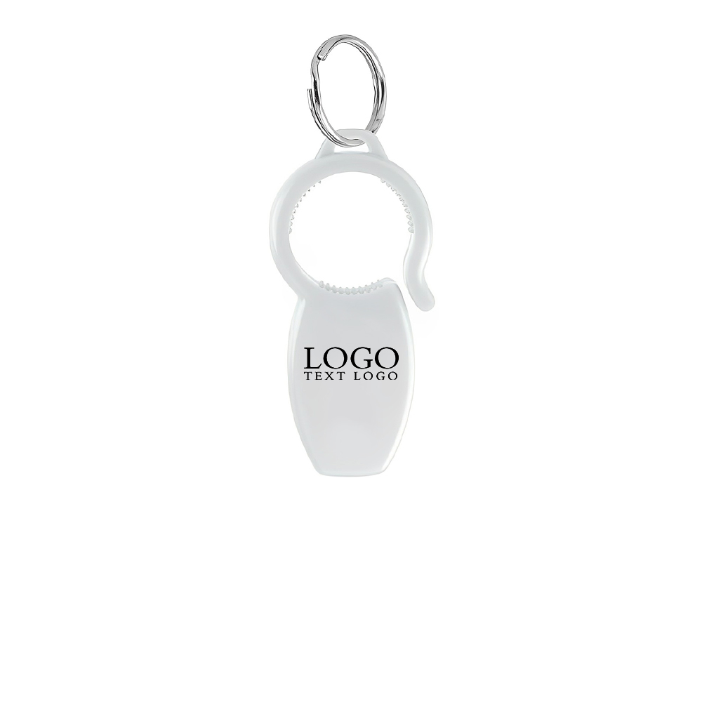 Colored Triple Banger Bottle Opener White With Logo