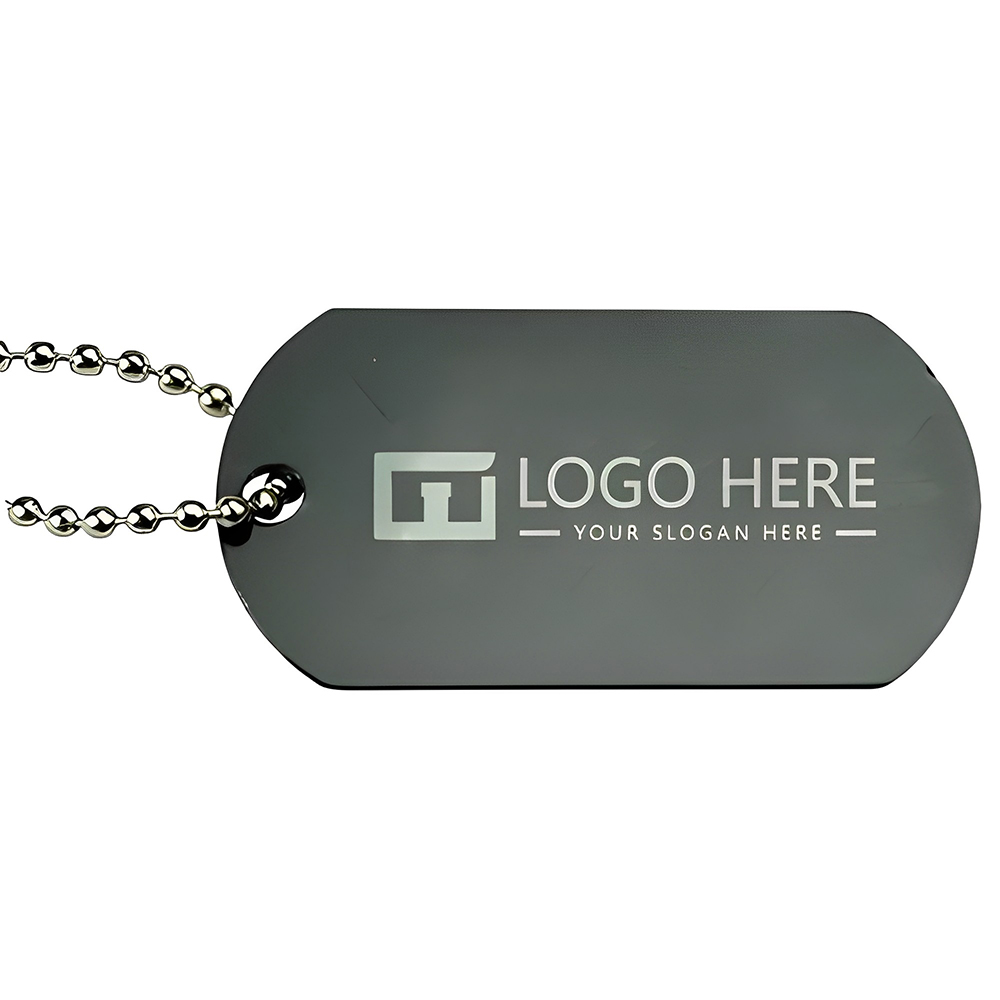 Dog Tag with Key Ring With Logo