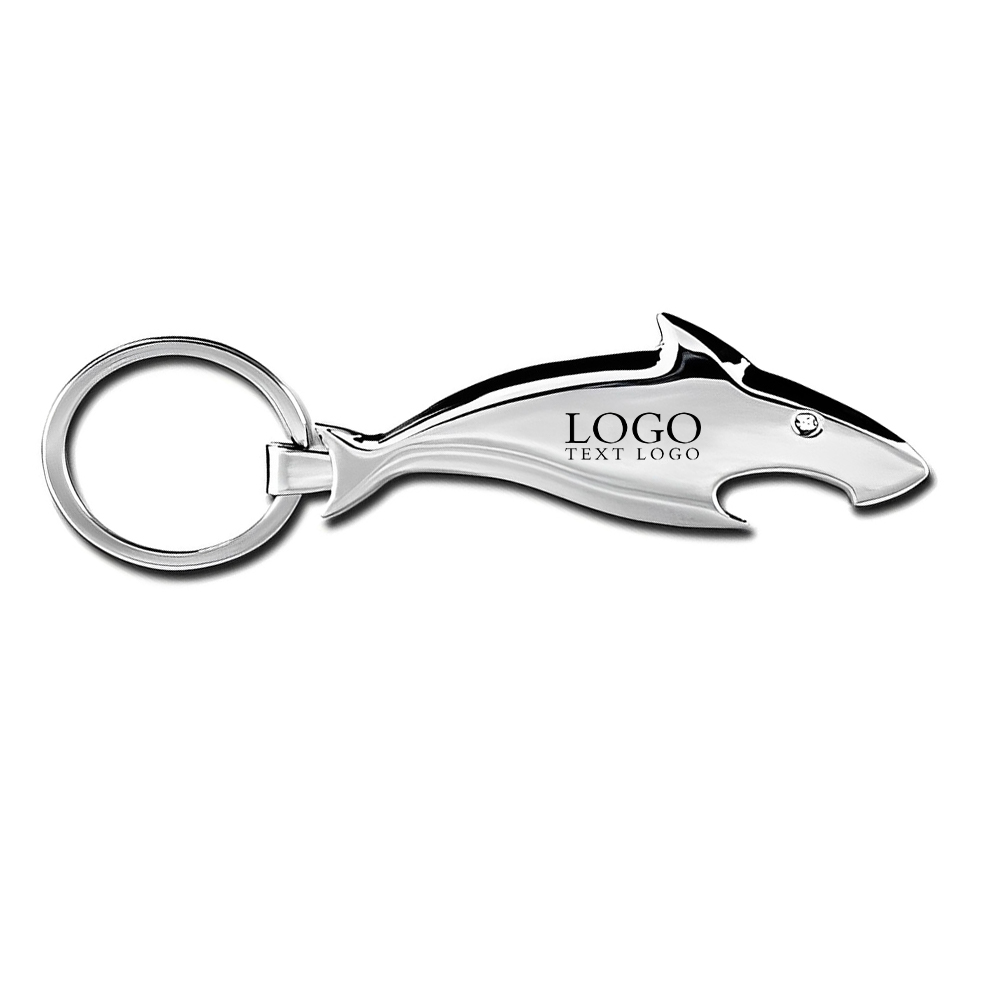 Shark Shaped Bottle Opener Keychain Unique