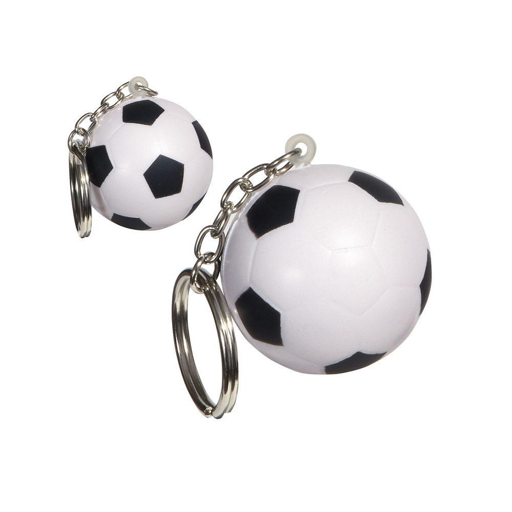 Soccer Ball Stress Reliever Keychains Front