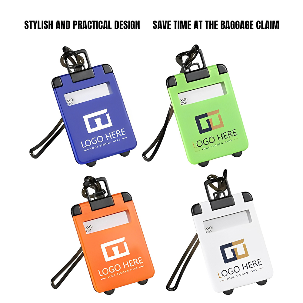Custom Printed Travel Tote Luggage Tag With Logo-Group
