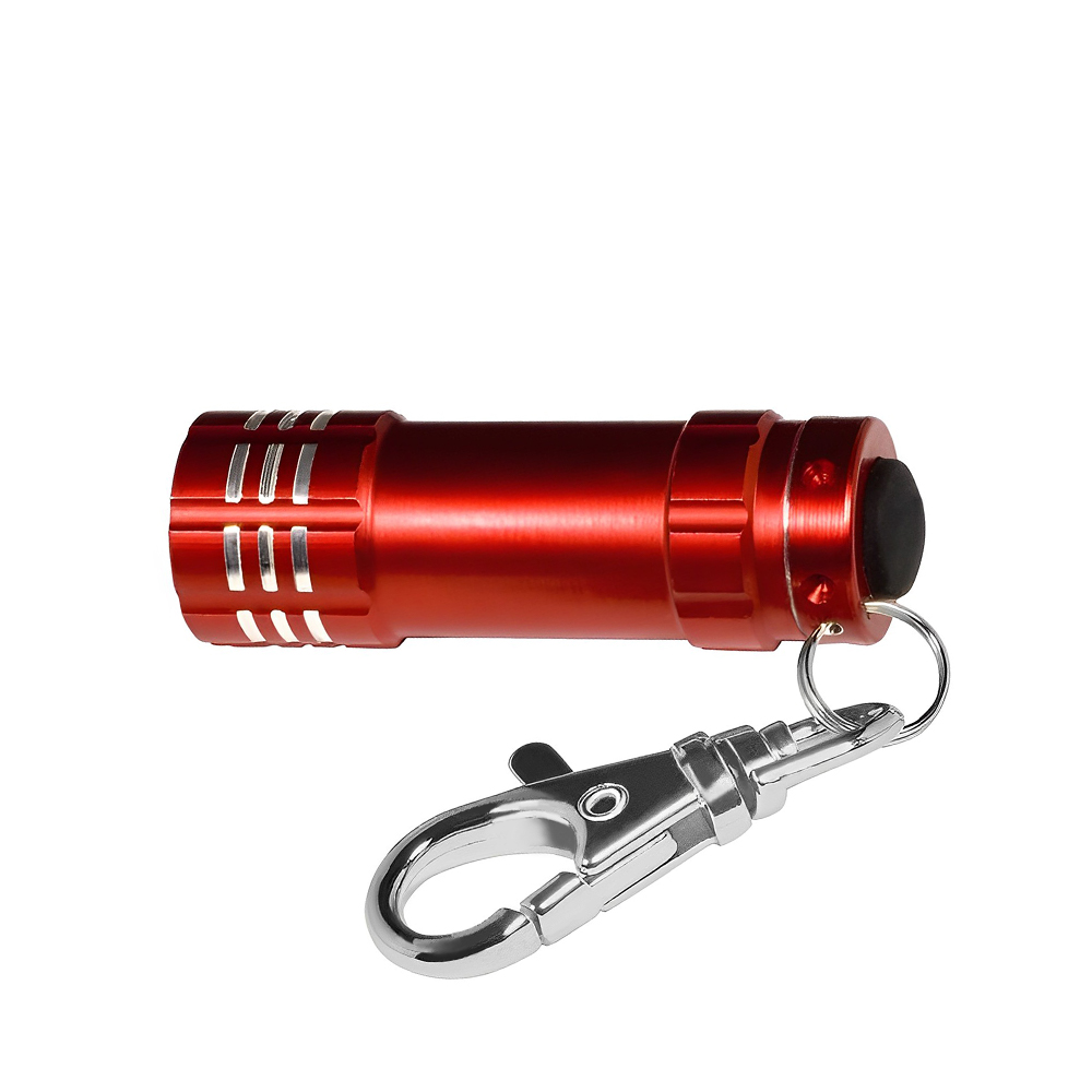 Customized Micro 3 LED TorchKey Holder Red