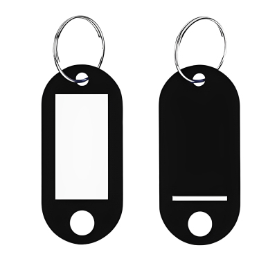 Advertising Plastic Key Tags With Label Window