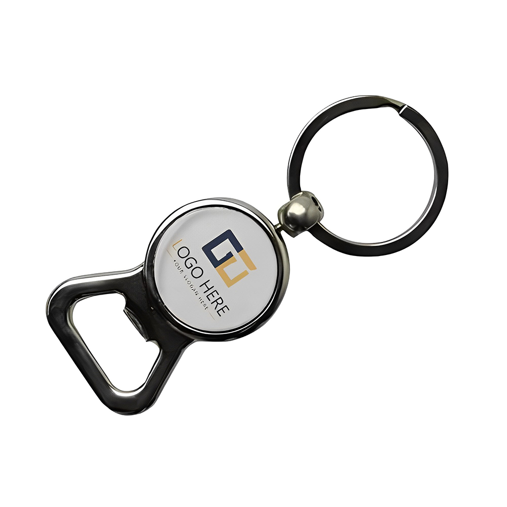 Zinc Keychain- Bottle Opener With Logo