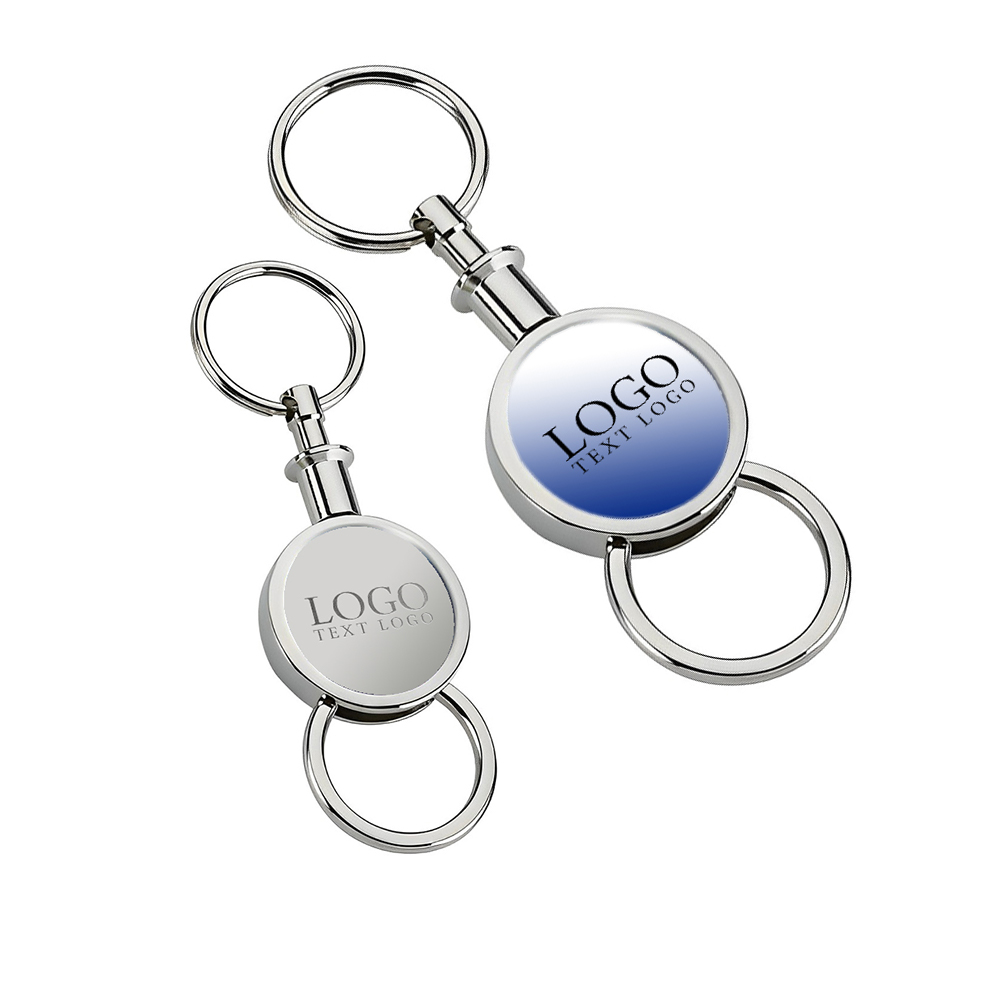 Barriga Separating Keyring Silver Group With Logo