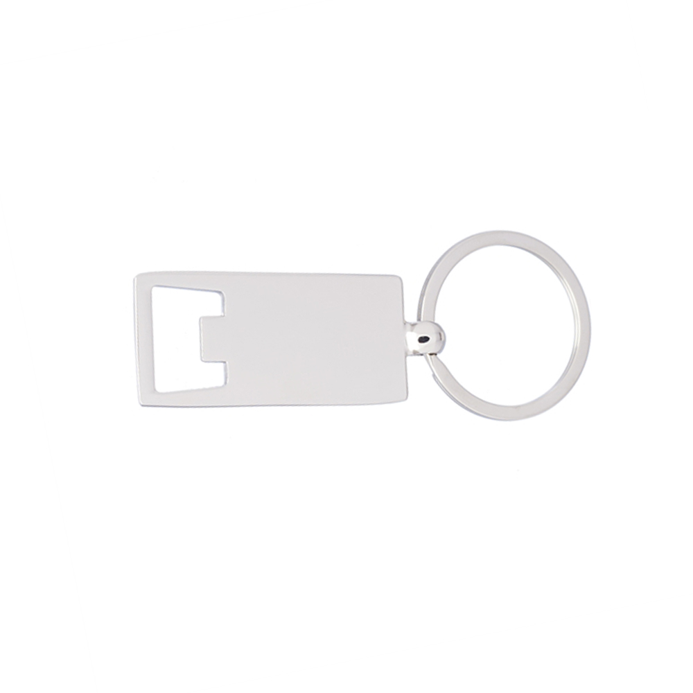Reflection Metal Keychain With Bottle Opener