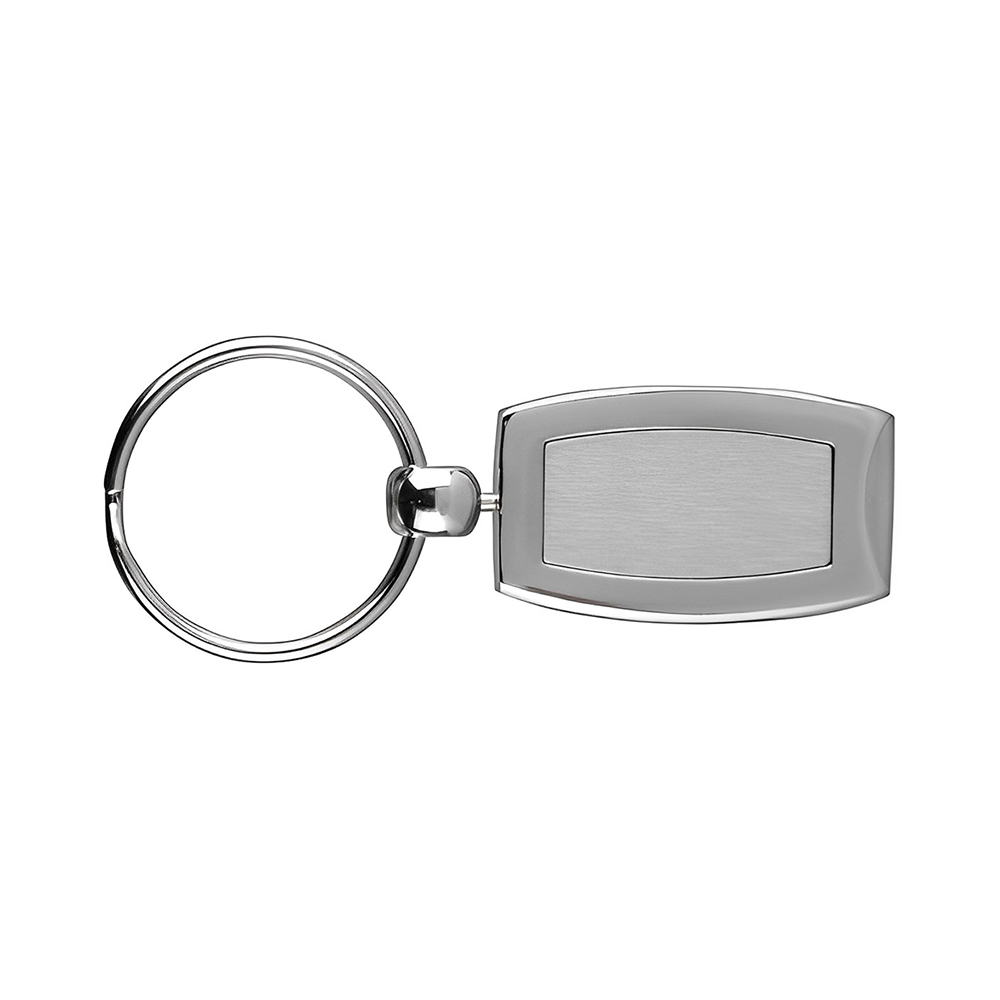 Customized Raffinato Metal Key Chain Silver Front