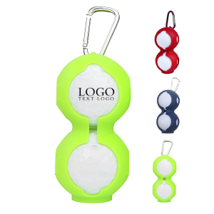 Custom Silicone Golf Ball Holder With Key Ring