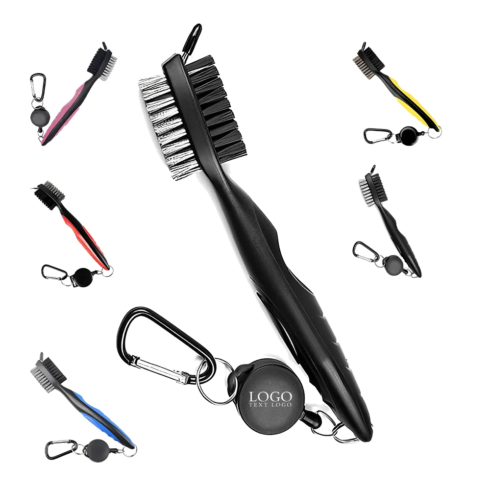 Custom Golf Club Brush/ Groove Cleaner With Carabiner
