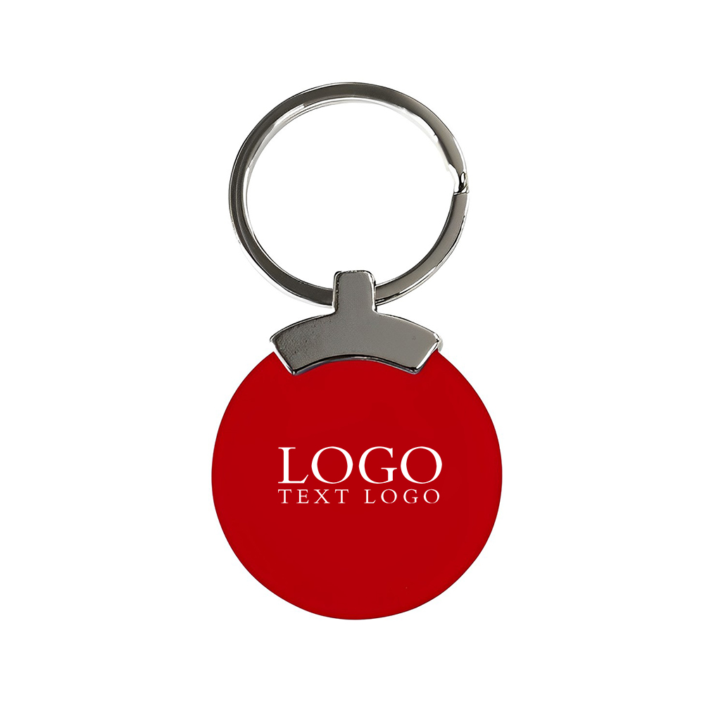 Red Bainbridge Key Ring With Logo