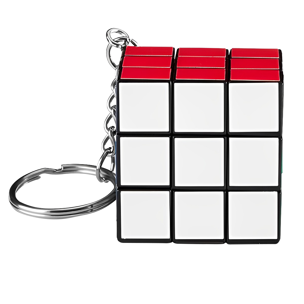 Micro Rubik's Cube Key Chain Red