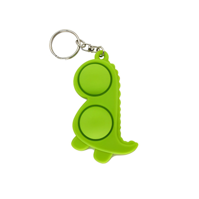 Custom Mini Dinosaur Push Pop Bubble Keychain