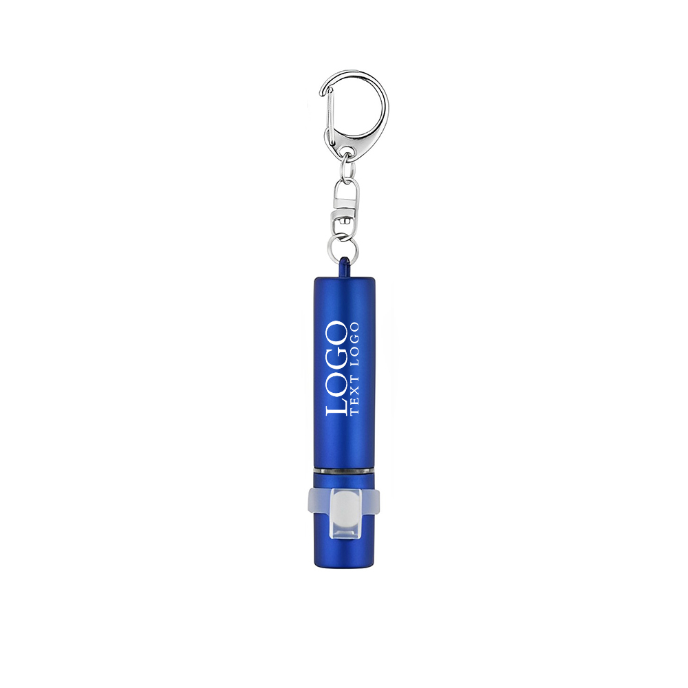 Marketing Plastic Light-Up Key Lights Blue With Logo