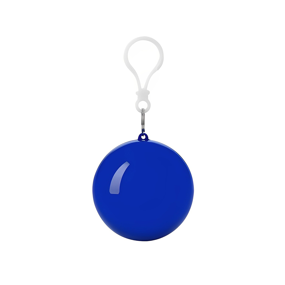 Advertising Blue Poncho Ball Key Chains